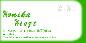 monika wiszt business card